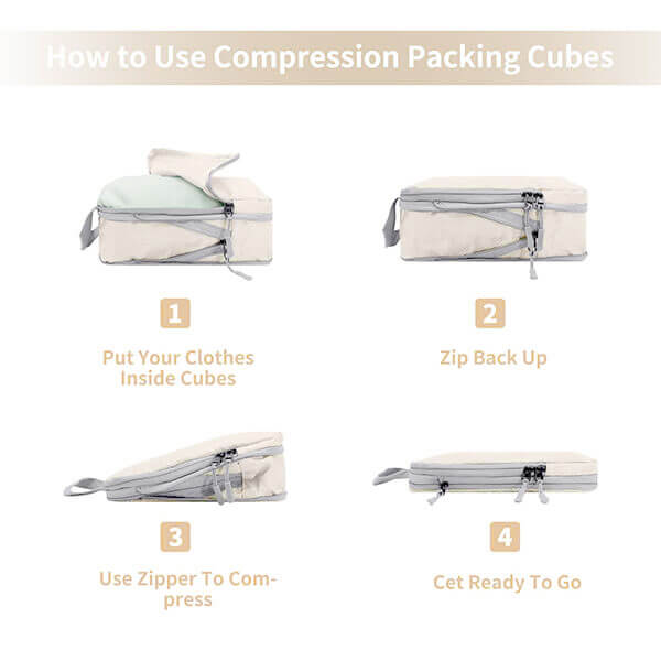 Resekomprimeringspåsar för packning/resekomprimeringspåsar för packning