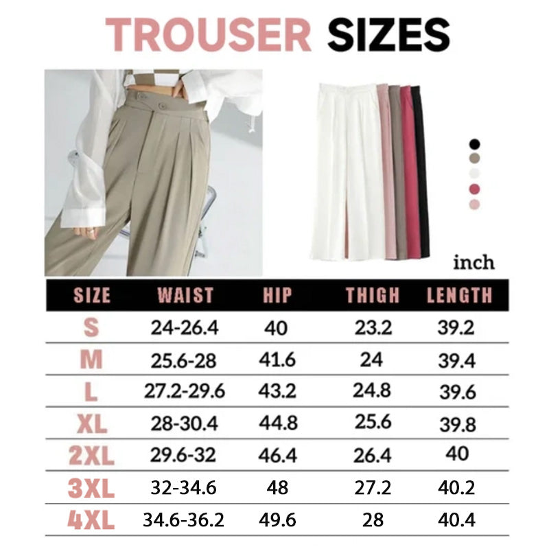 đ„Spring Hot SaleâšLösa byxor i full lĂ€ngd för kvinnor