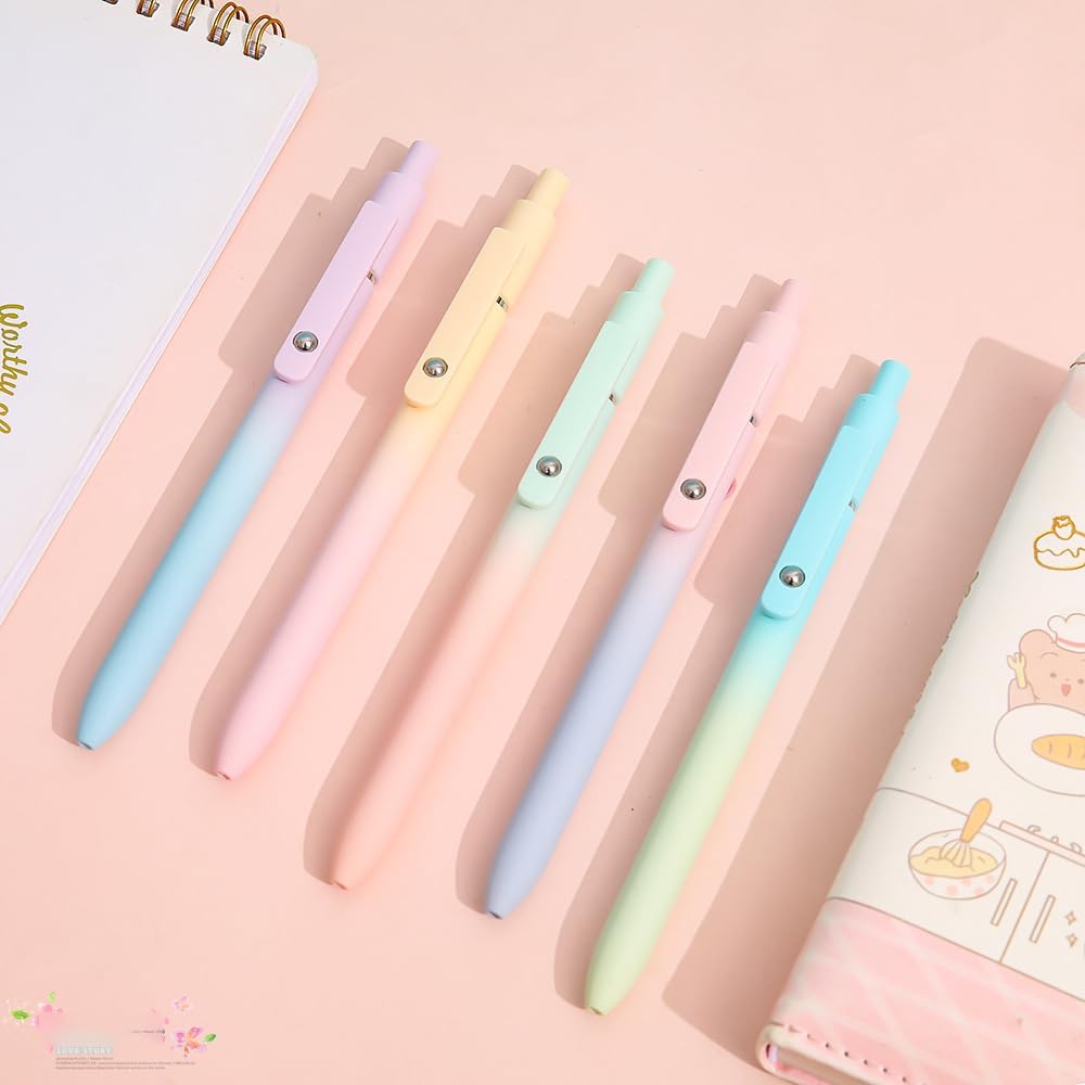 đ„ Superdeal! 31% Rabatt! â 5-pack Svarta GelblĂ€ckspennor â 0.5mm Snabbtorkande & Mjukt Flöde