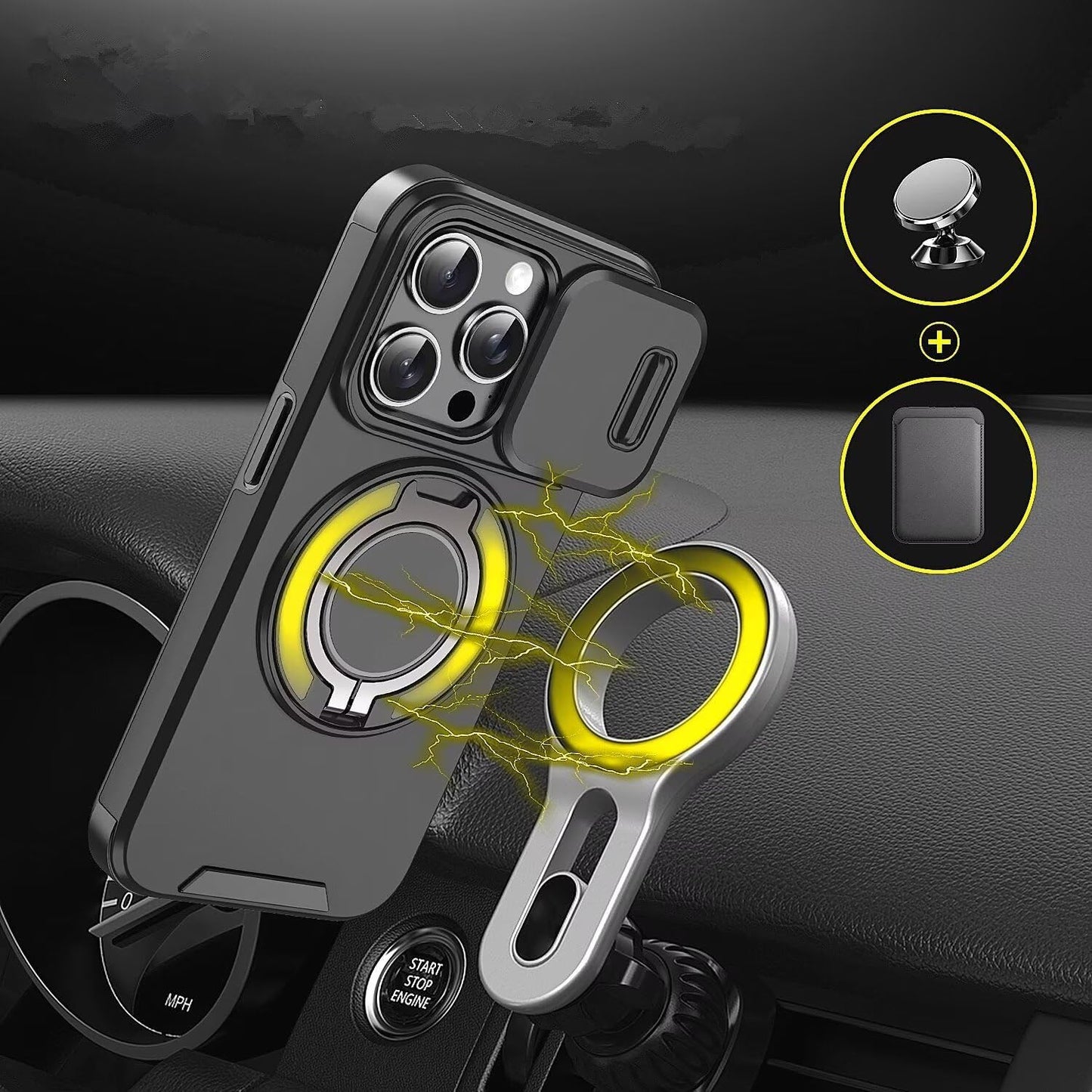 đNew Linkke compatible with Apple 17 Pro Max mobile phone case window holderđ±