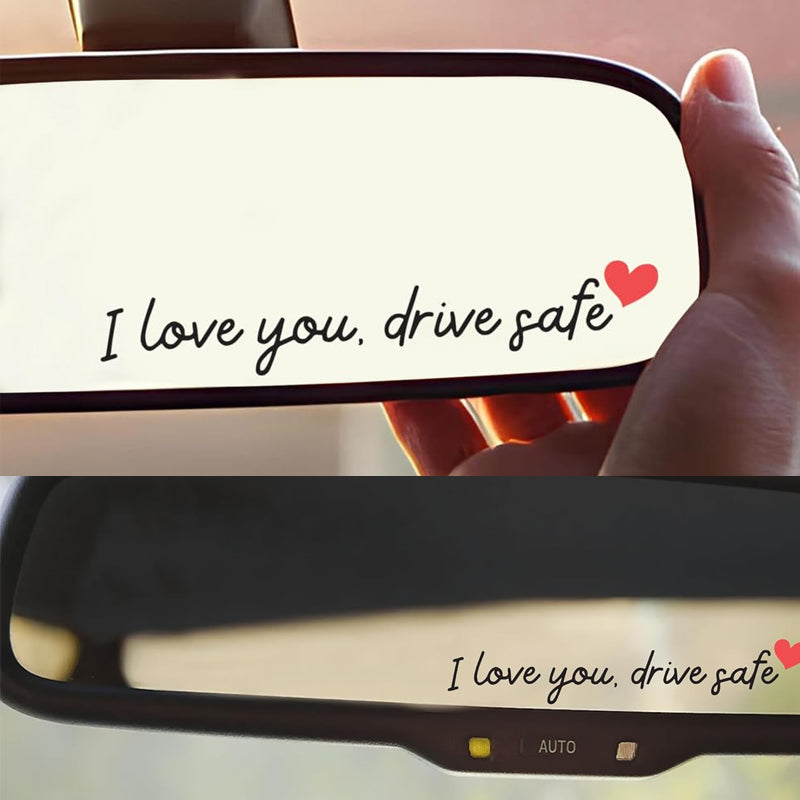 "I Love You Drive Safe" SpegelklistermÀrken/"I Love You Drive Safe" bilklistermÀrken