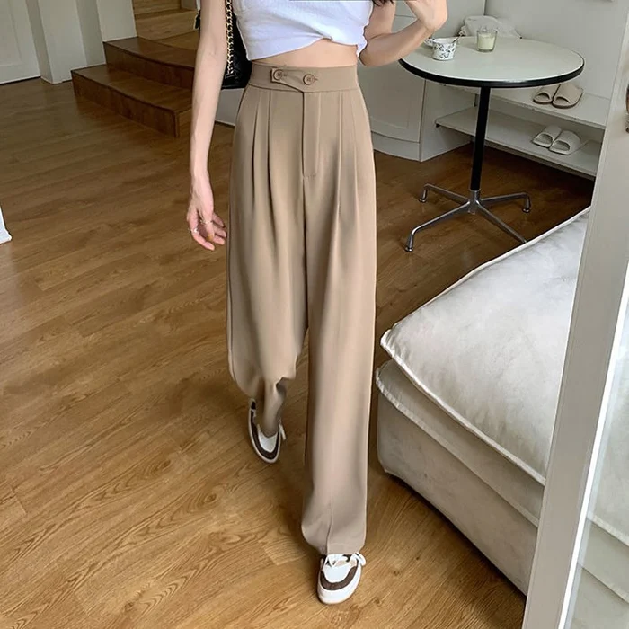 đ„Spring Hot SaleâšLösa byxor i full lĂ€ngd för kvinnor