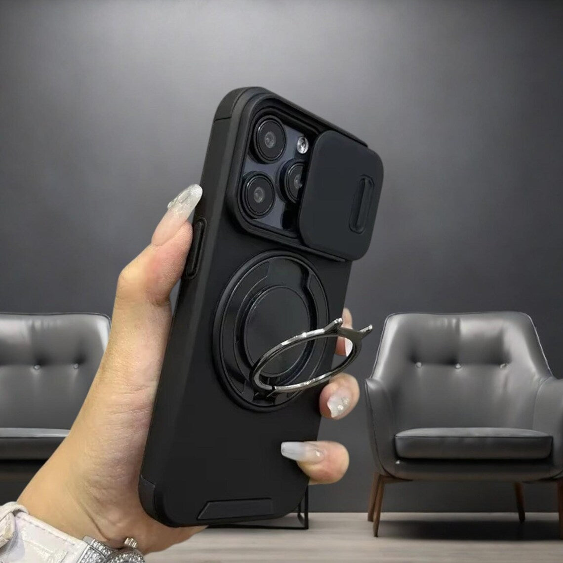 đNew Linkke compatible with Apple 17 Pro Max mobile phone case window holderđ±