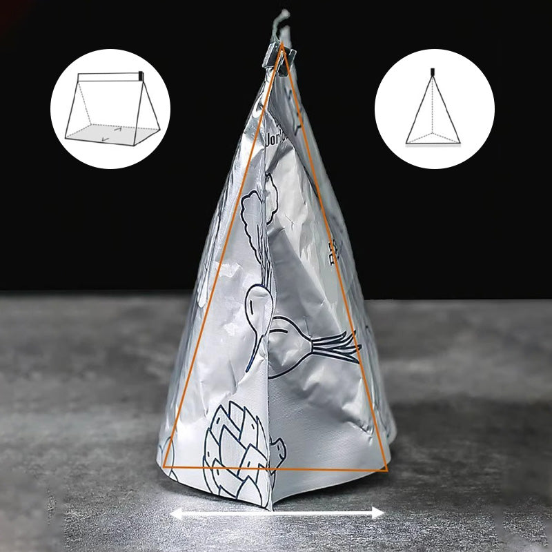 Återanvändbara förslutningsbara förvaringspåsar av aluminiumfolie
