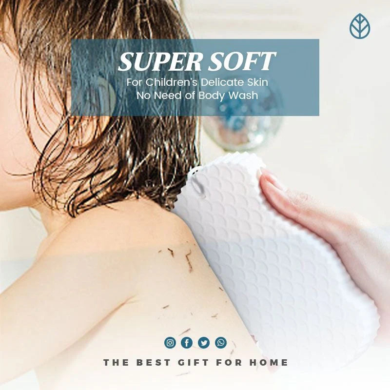 đ§œâš Supermjuk exfolierande badsvamp - skonsam vĂ„rd för huden