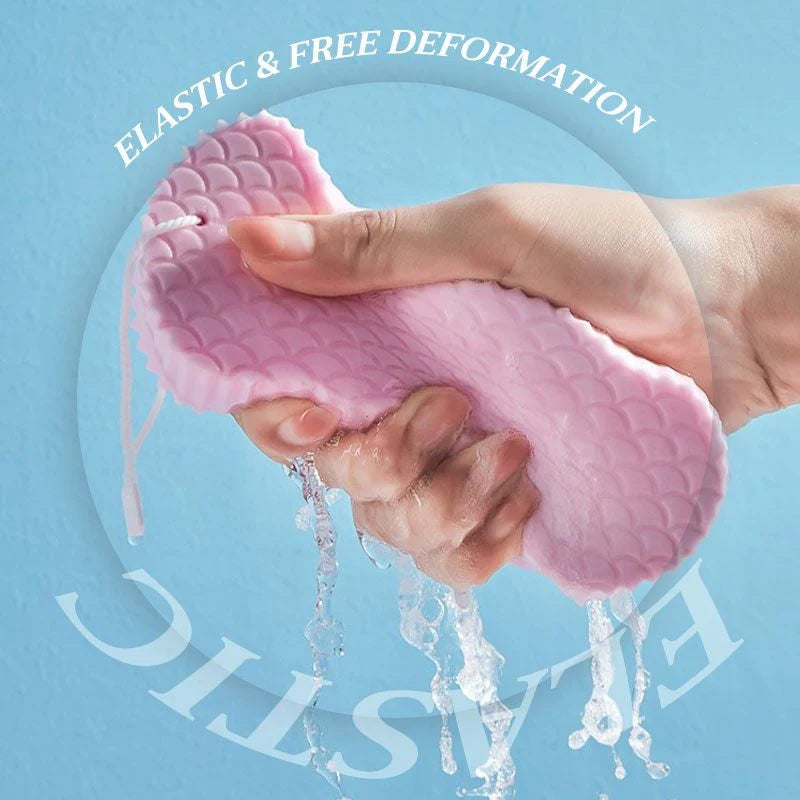 đ§œâš Supermjuk exfolierande badsvamp - skonsam vĂ„rd för huden