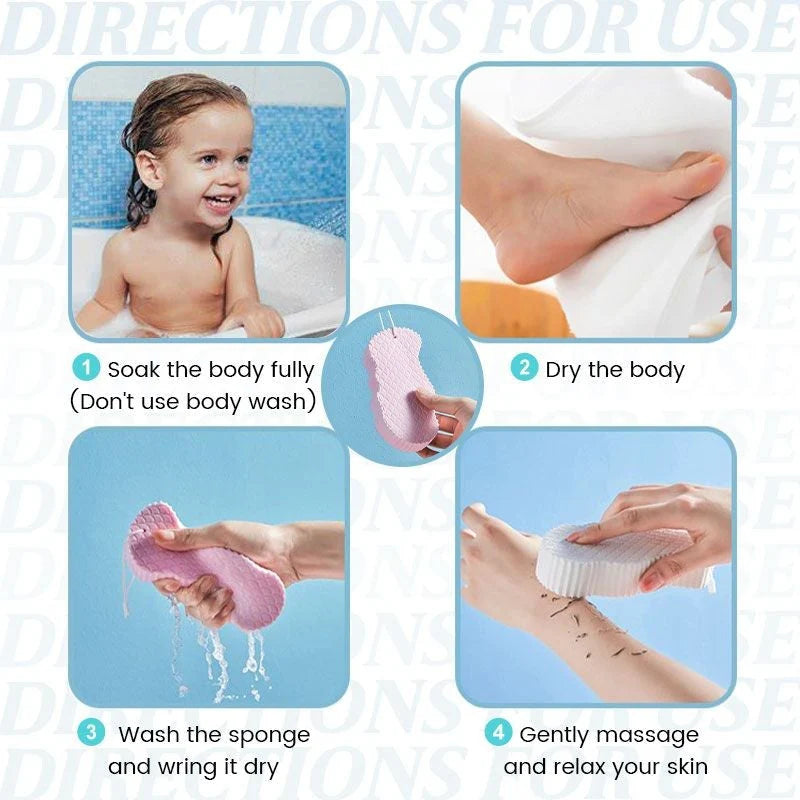 đ§œâš Supermjuk exfolierande badsvamp - skonsam vĂ„rd för huden