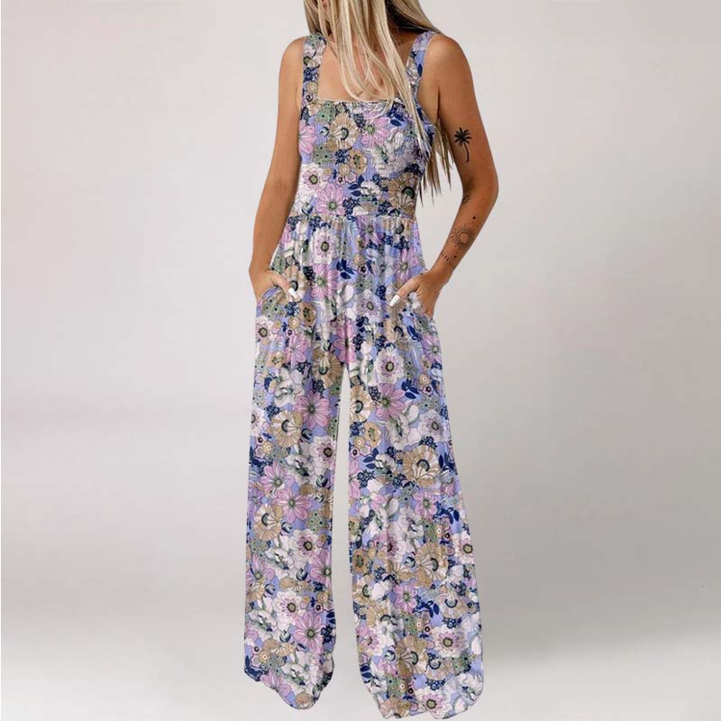 🔥49% rabatt under en begränsad tid🔥Bohemiskt mönstrad jumpsuit med strumpeband