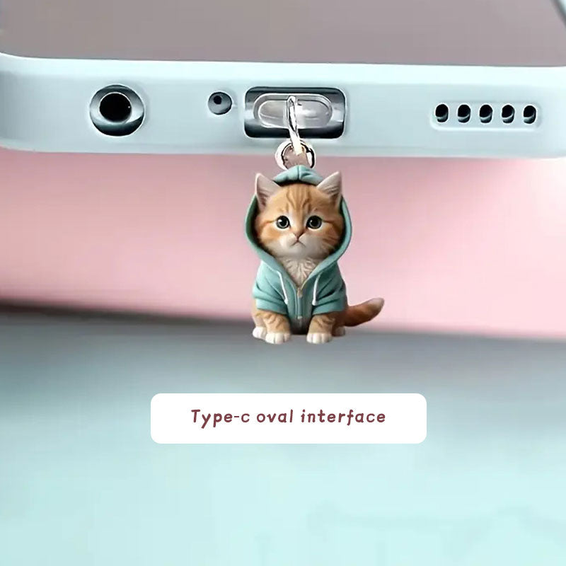 🔥Köp 1 Få 2 Gratis🐱Dammplugg för katt mobiltelefon🐾