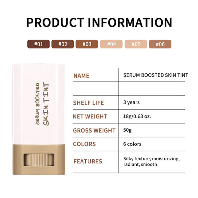 🎉 Varm försäljning 🔥Foundation Stick Beauty Balm Serum Boosted Skin Tint