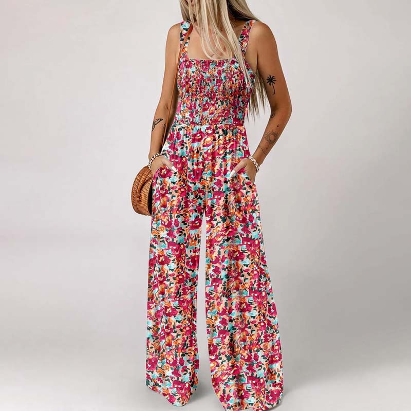 🔥49% rabatt under en begränsad tid🔥Bohemiskt mönstrad jumpsuit med strumpeband