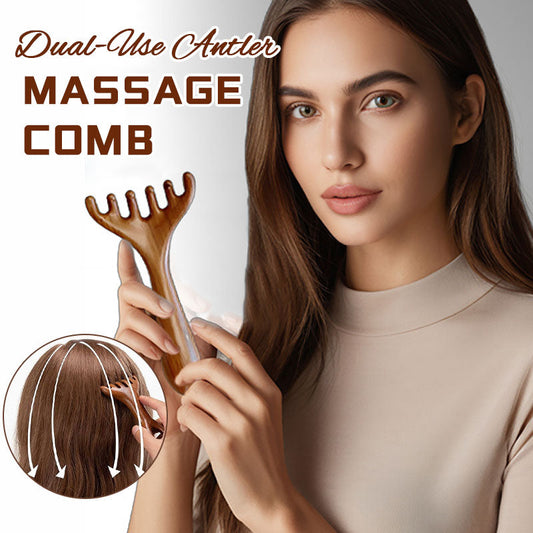 🎁Mors dag-erbjudande Köp 1 få 1 gratis🦌 Dubbelanvändning Rhino massagekam 🛀✨