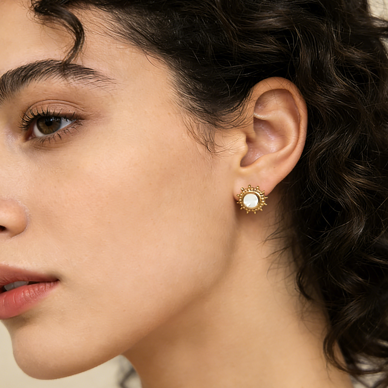 "Abstrakt kärlek" örhänge