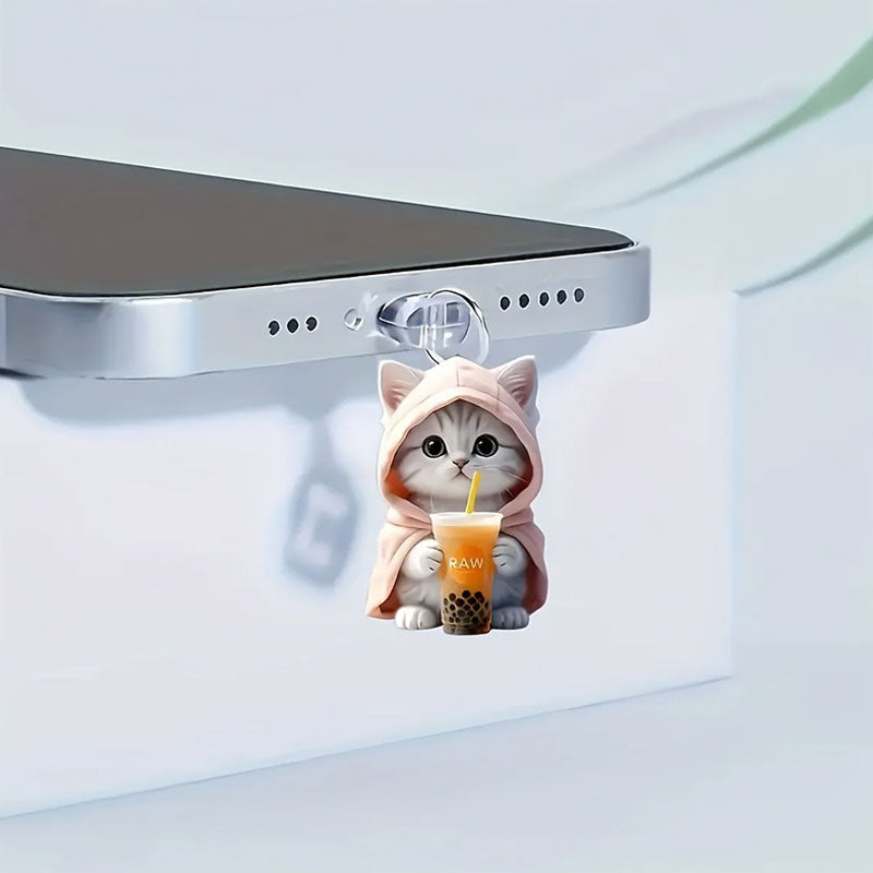 🔥Köp 1 Få 2 Gratis🐱Dammplugg för katt mobiltelefon🐾