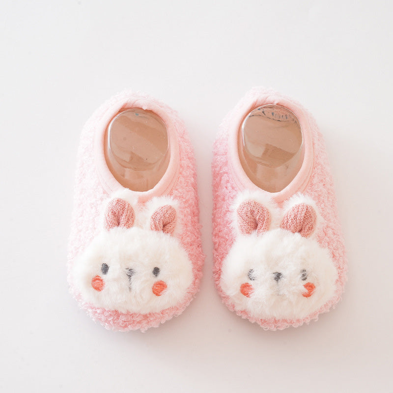 👶 Söta päls babysocka skor