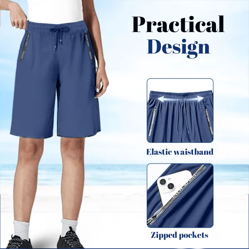 🧊Unisex-Snabbtorkande stretchshorts tillverkade av issilk