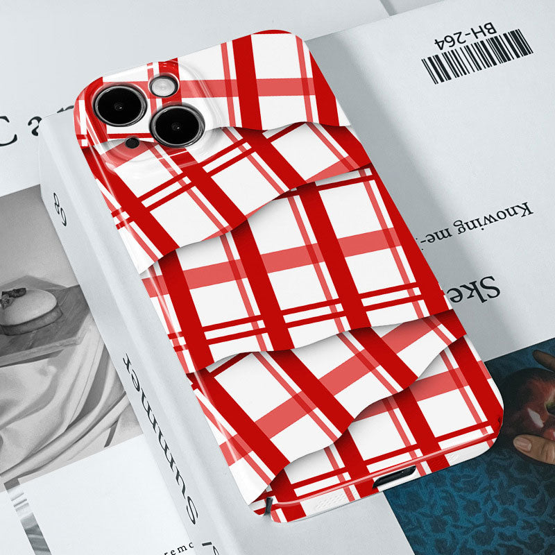 🌈Färgkontrast randigt filmskal för mobilen