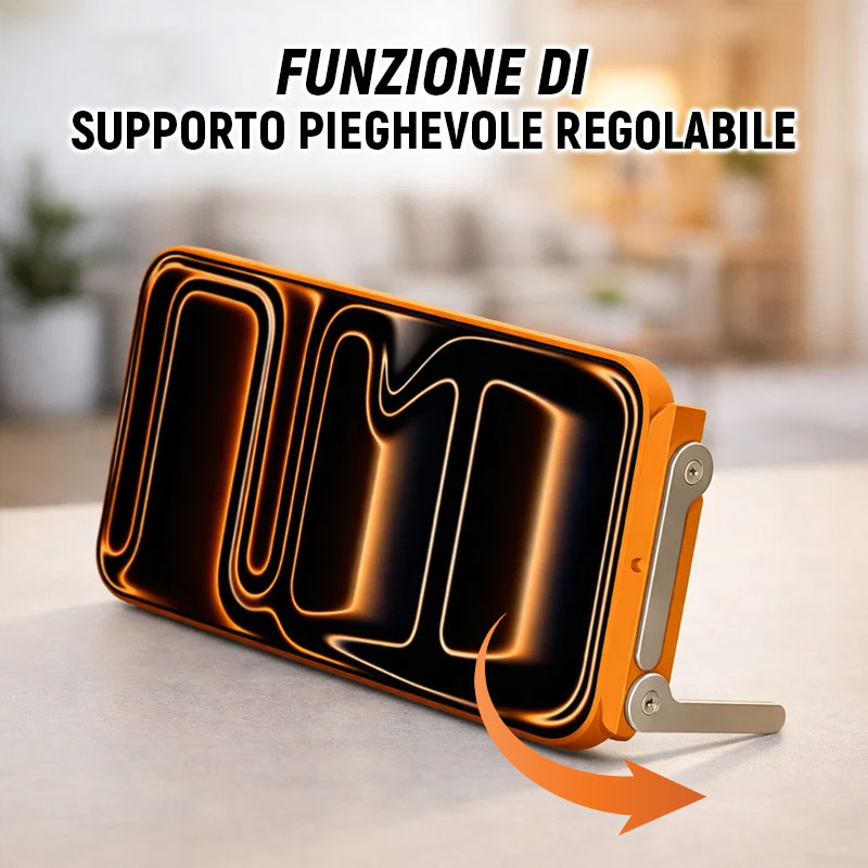 2-i-1 laddningskabel med 240W SuperCharge, 360° roterbart & osynligt stativ, avtagbar design