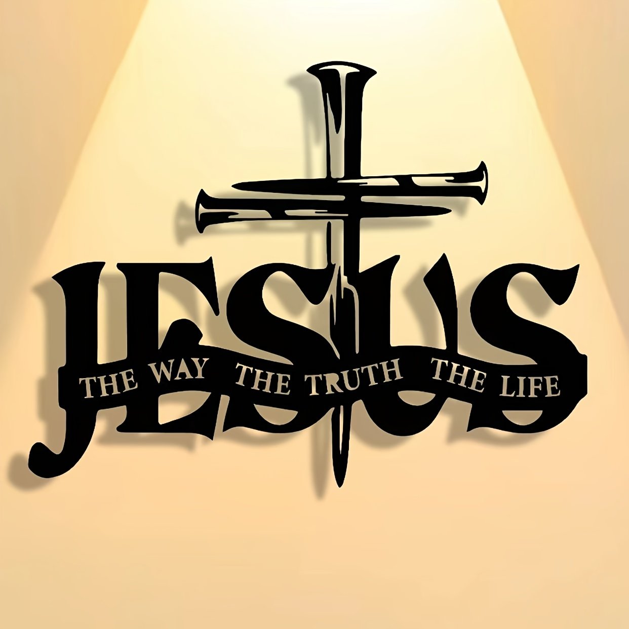 (🎁Sista dagen 49% rabatt)🔥Jesus & Cross Design Wall Art - ⌛Limiterad handgjord serie