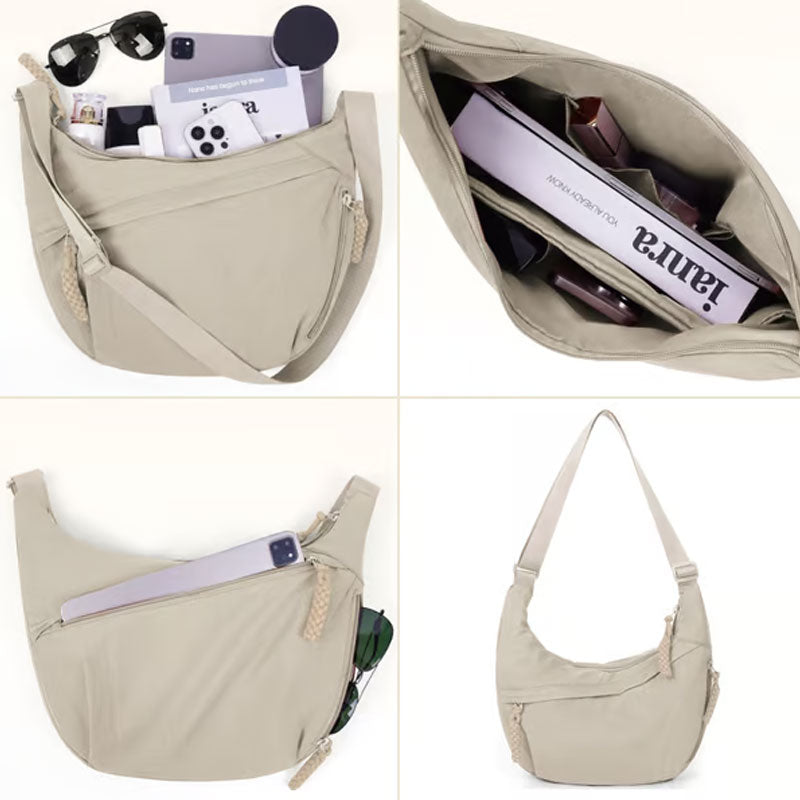 🔥🎒Dammode Enfärgad Nylon Crossbody-Väska