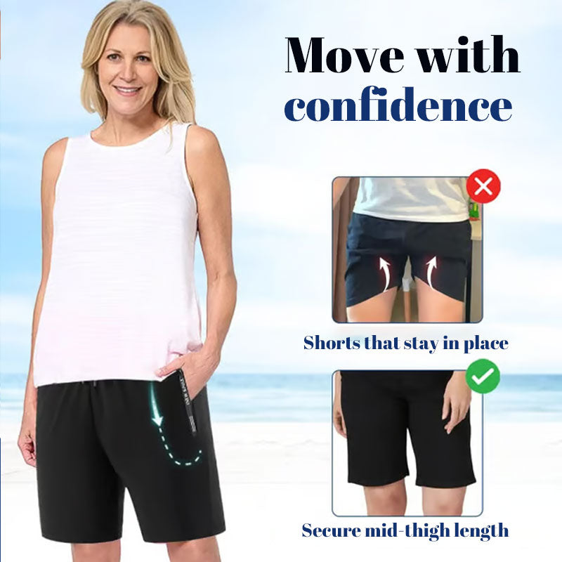 🧊Unisex-Snabbtorkande stretchshorts tillverkade av issilk