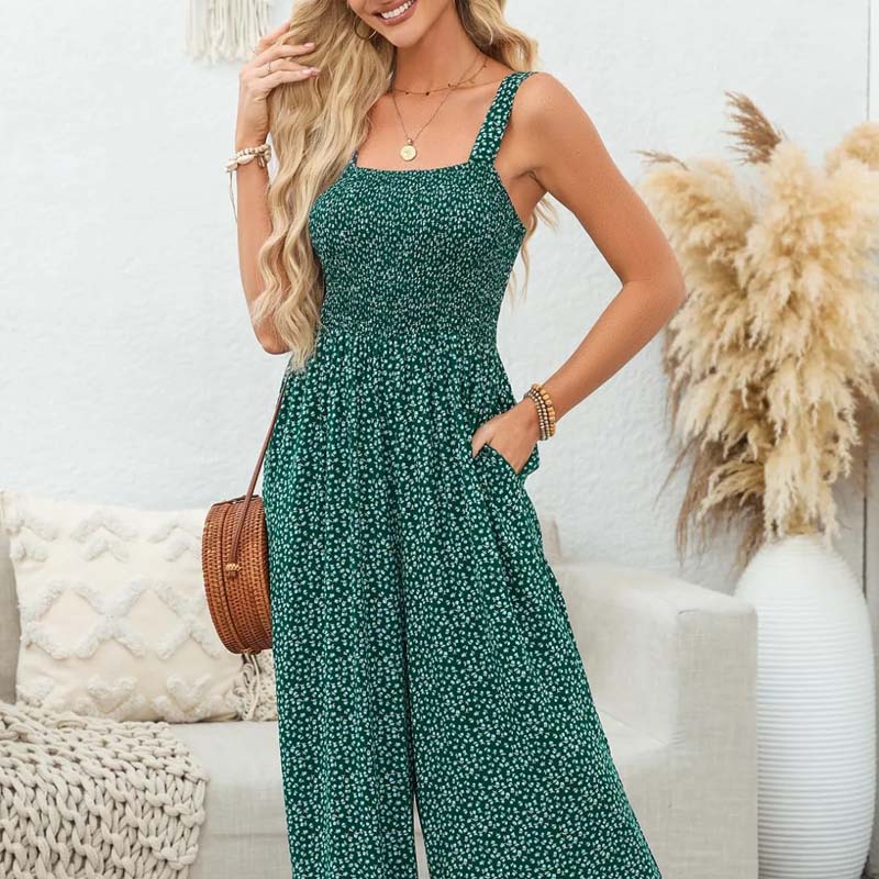 🔥49% rabatt under en begränsad tid🔥Bohemiskt mönstrad jumpsuit med strumpeband