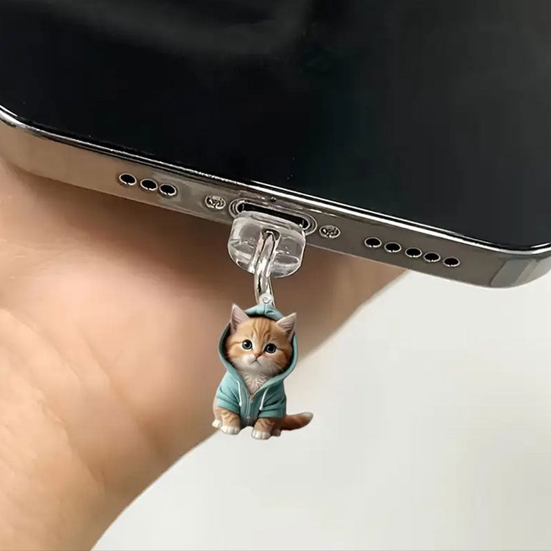 🔥Köp 1 Få 2 Gratis🐱Dammplugg för katt mobiltelefon🐾