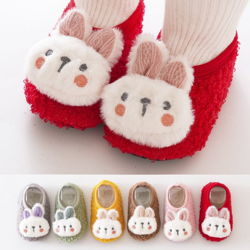 👶 Söta päls babysocka skor