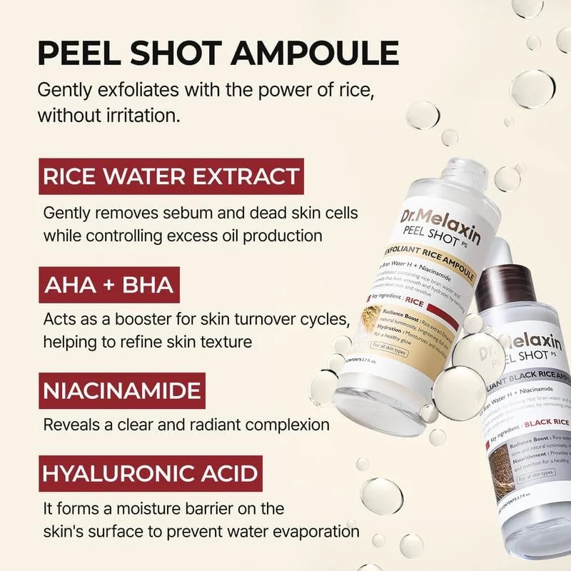 🏆Flash Sale⚡ 50K+ SOLD OUT! Nästan Gone-💥🔥Peel Shot Glow Rice Ampoule Duo