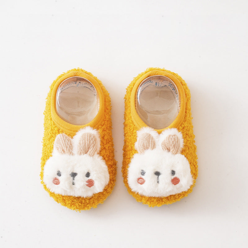 👶 Söta päls babysocka skor