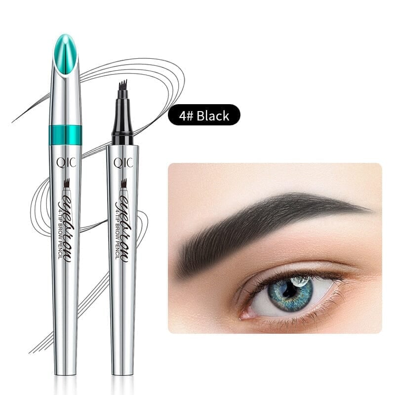 3D Vattentät Microblading Ögonbrynspenna 4 Gaffelspets Tatueringspenna