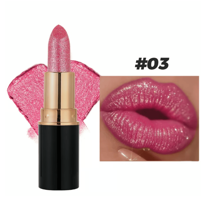💖Diamond Lip Gloss Glitter Lipstick Vattentätt