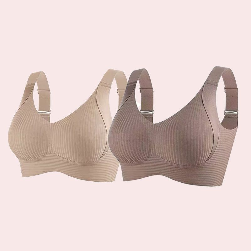 🎁Ribbad push-up-bh med justerbara byglar för kvinnor