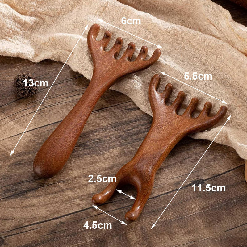 🎁Mors dag-erbjudande Köp 1 få 1 gratis🦌 Dubbelanvändning Rhino massagekam 🛀✨
