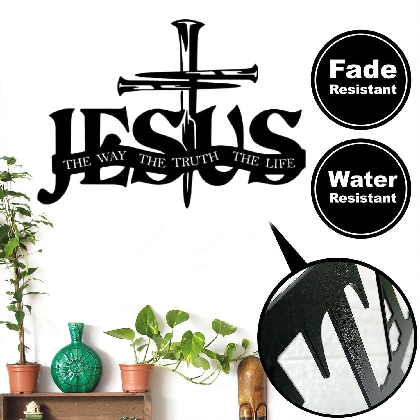 (🎁Sista dagen 49% rabatt)🔥Jesus & Cross Design Wall Art - ⌛Limiterad handgjord serie