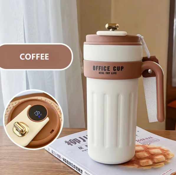 Kaffetermos med temperaturdisplay