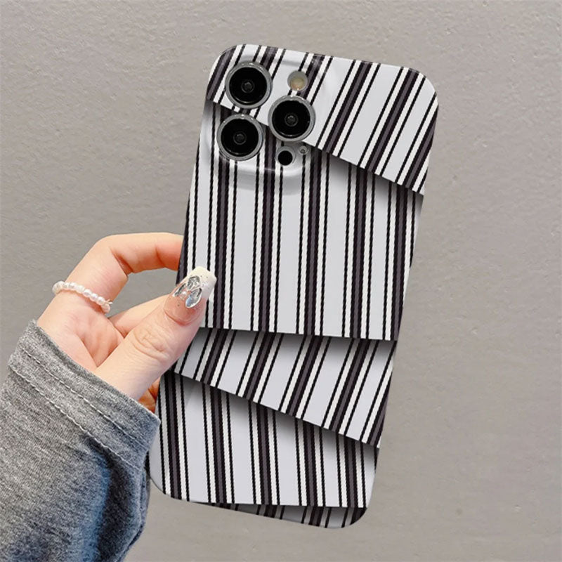 🌈Färgkontrast randigt filmskal för mobilen