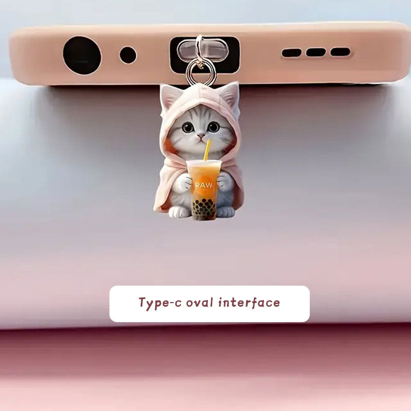 🔥Köp 1 Få 2 Gratis🐱Dammplugg för katt mobiltelefon🐾
