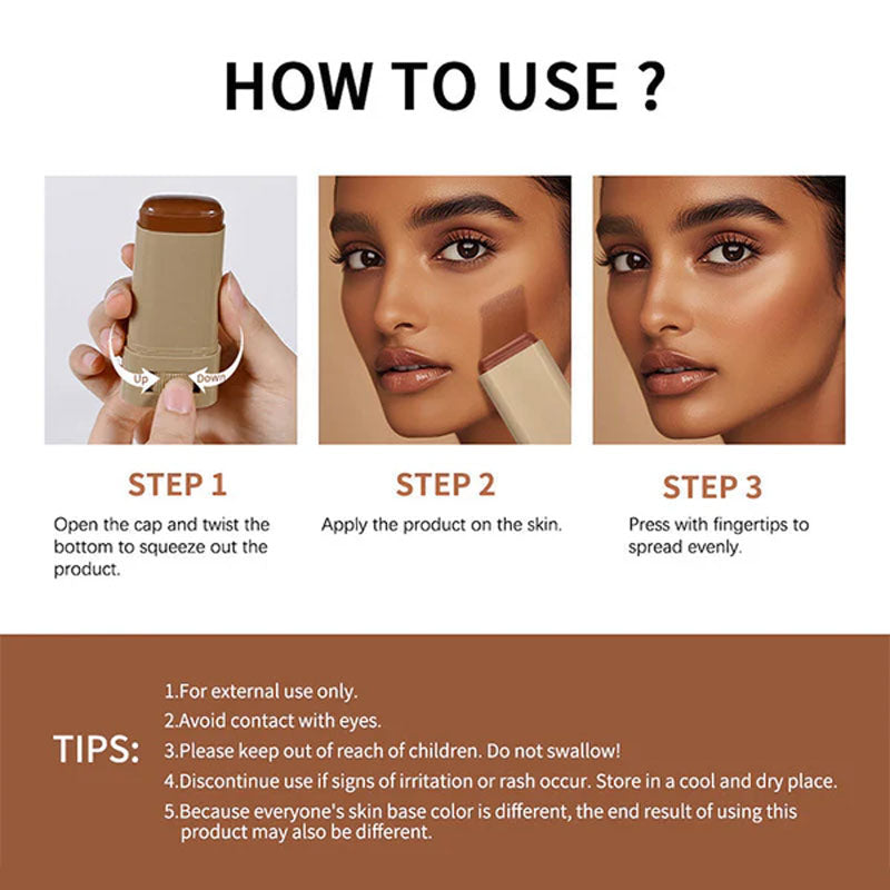 🎉 Varm försäljning 🔥Foundation Stick Beauty Balm Serum Boosted Skin Tint