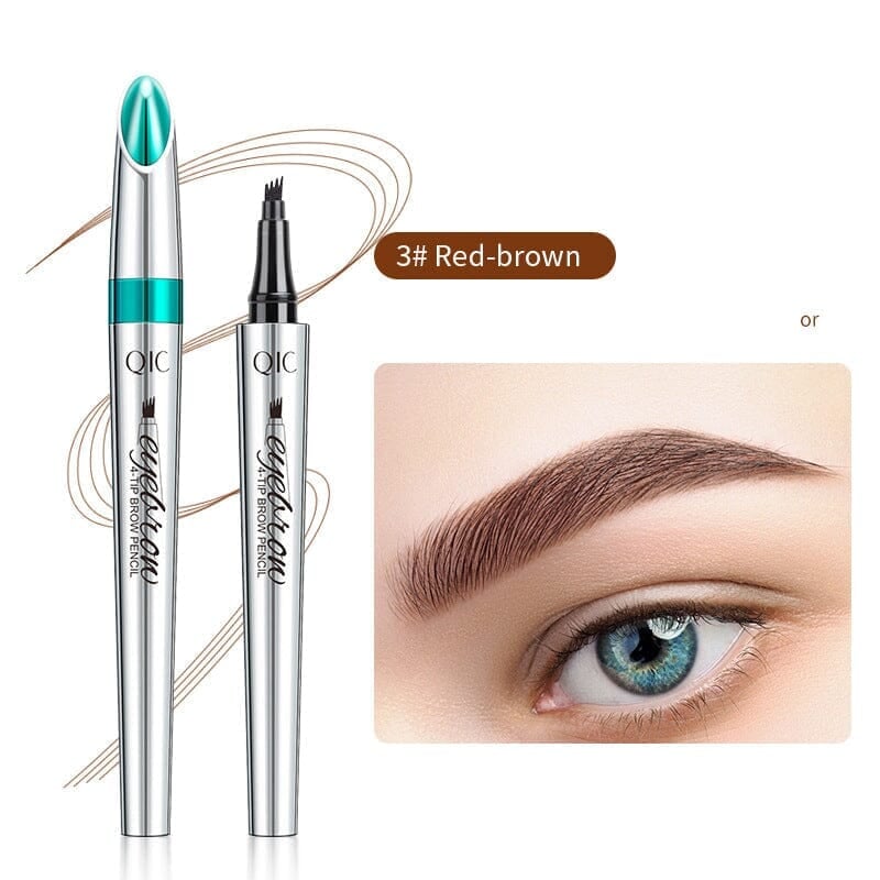 3D Vattentät Microblading Ögonbrynspenna 4 Gaffelspets Tatueringspenna