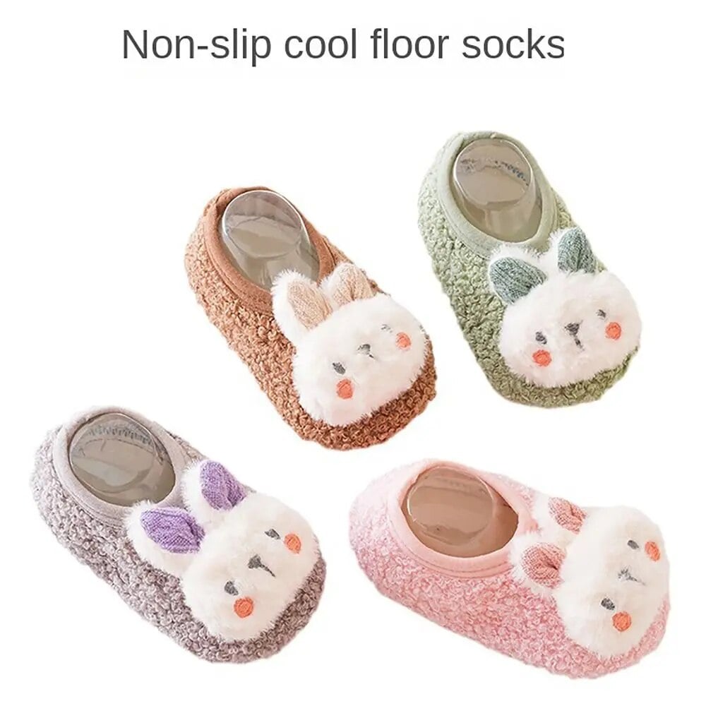 👶 Söta päls babysocka skor