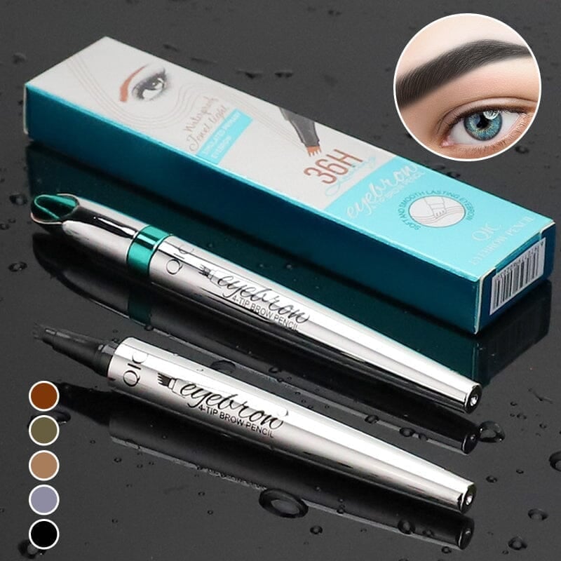 3D Vattentät Microblading Ögonbrynspenna 4 Gaffelspets Tatueringspenna