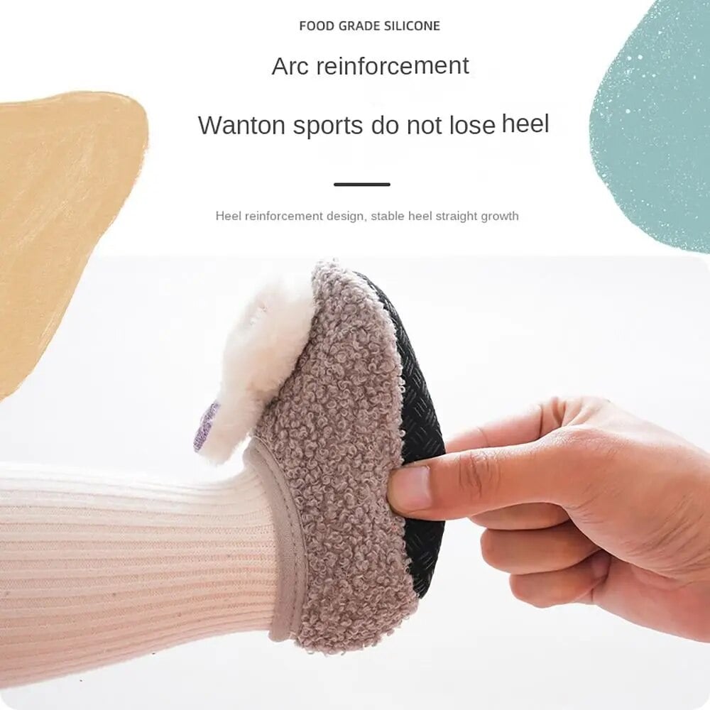 👶 Söta päls babysocka skor